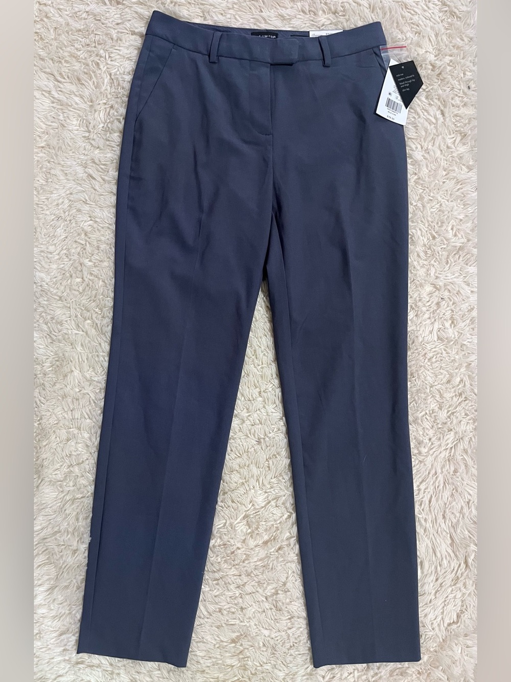 The Limited women’s charcoal slim ankle Dress Pants - Tailored Flat Front